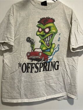 VTG 90s Giant Tultex Authentic The Offspring Smash Bad Habit Rat Fink band tee.